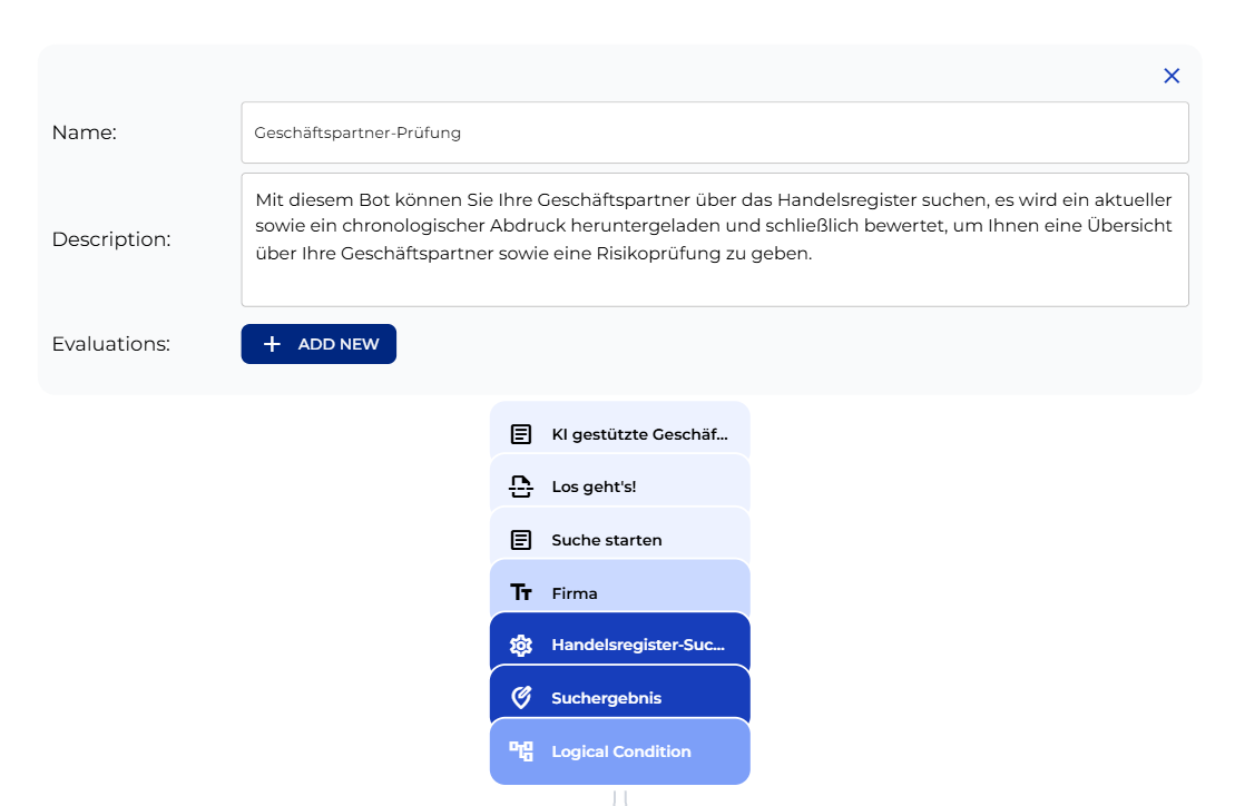 Willkommens-Panel