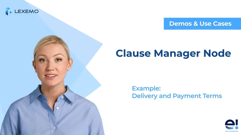 Auto-Populate Legal Clauses with the Clause Manager Node