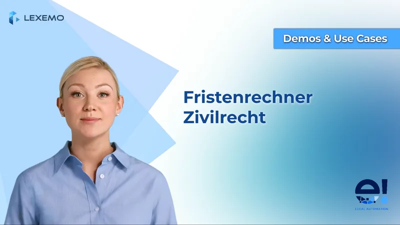 Fristenrechner Zivilrecht: keine lästige, manuelle Fristenberechnung mehr