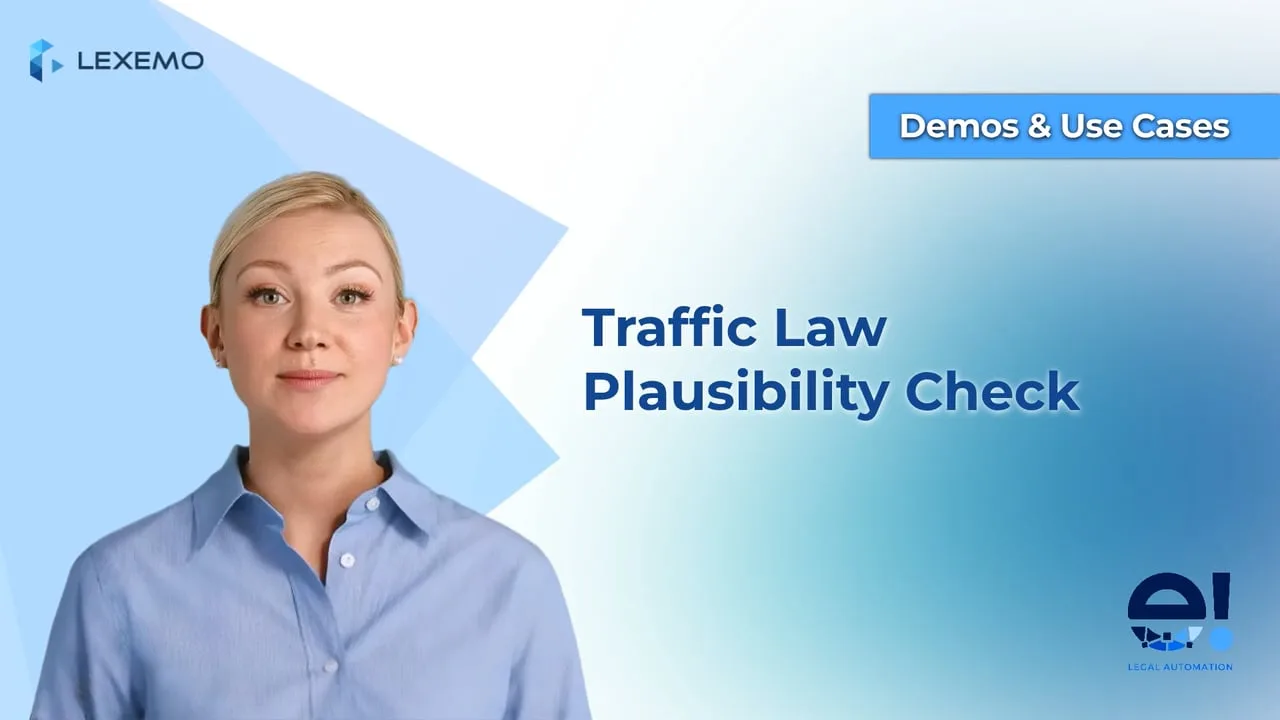 Plausibility Check with AI: Evaluate an accident description in traffic law context